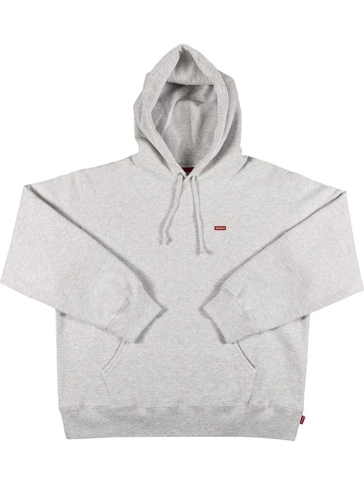 Толстовка Supreme Small Box Hooded Sweatshirt 'Ash Grey' — изображение 1 из 2, серый
