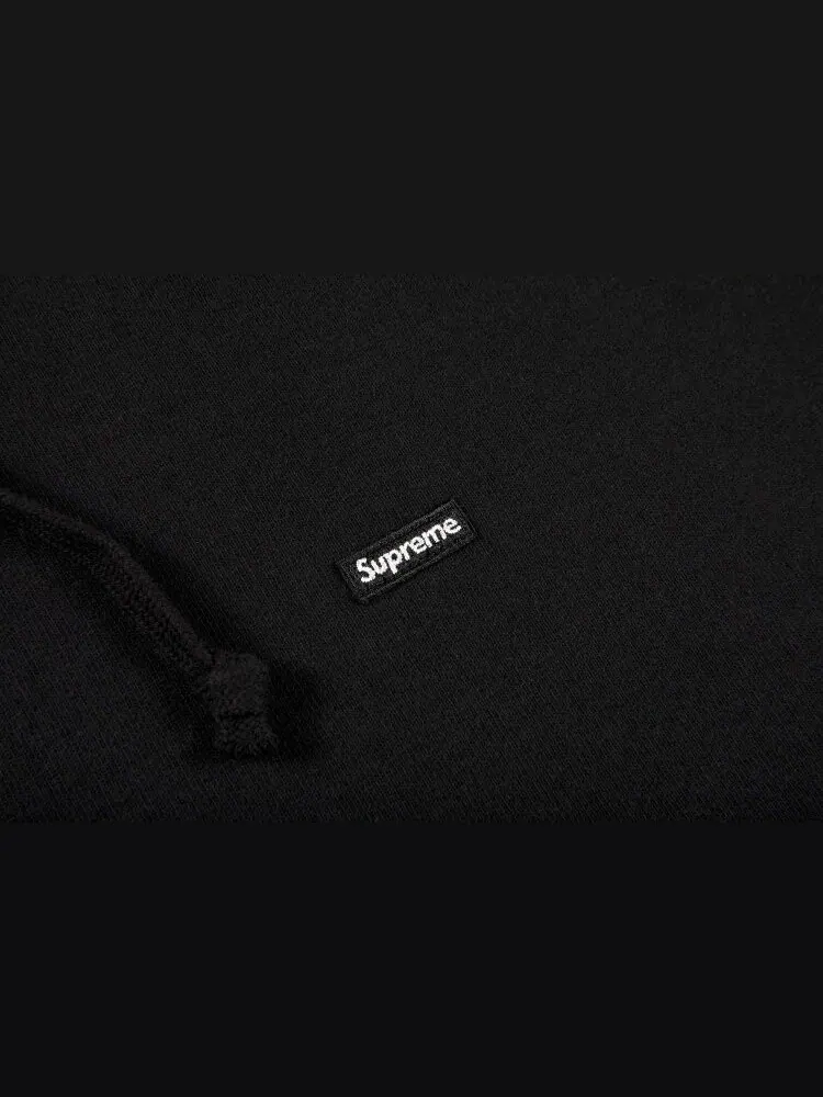 Толстовка Supreme Small Box Hooded Sweatshirt 'Black' — изображение 2 из 2, черный