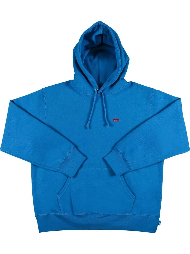 Толстовка Supreme Small Box Hooded Sweatshirt 'Bright Blue' — изображение 1 из 2, синий