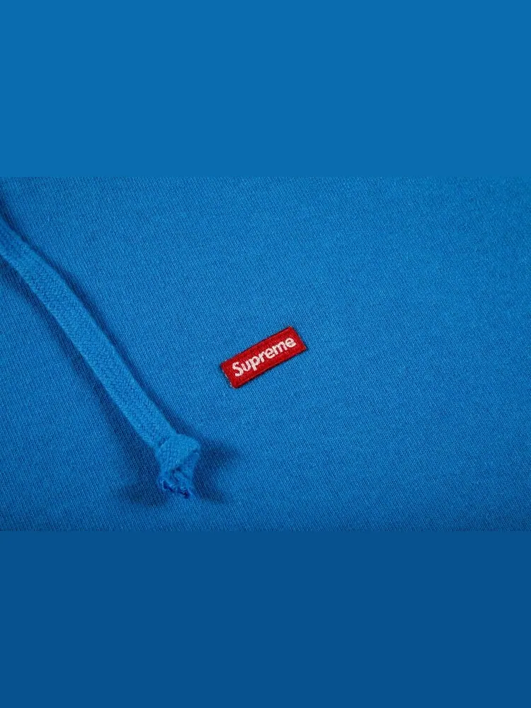 Толстовка Supreme Small Box Hooded Sweatshirt 'Bright Blue' — изображение 2 из 2, синий
