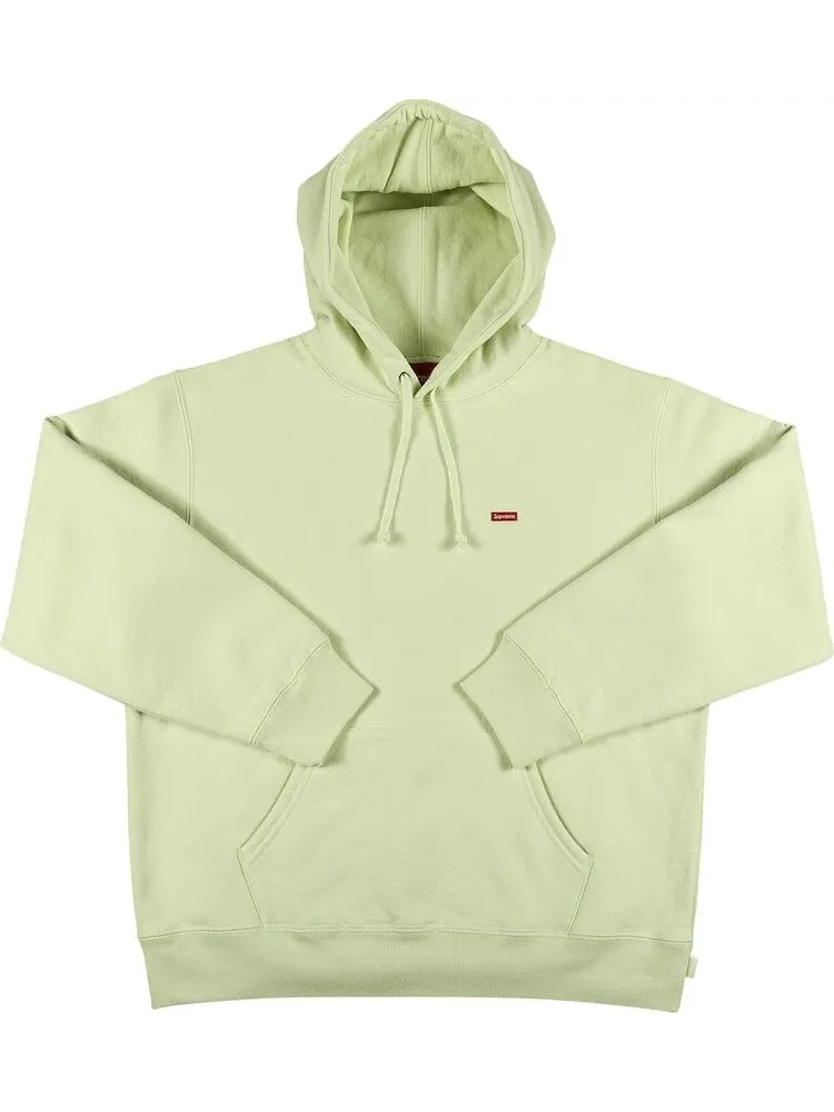 Толстовка Supreme Small Box Hooded Sweatshirt 'Pale Green' — изображение 1 из 2, зеленый