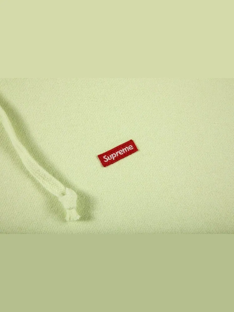 Толстовка Supreme Small Box Hooded Sweatshirt 'Pale Green' — изображение 2 из 2, зеленый