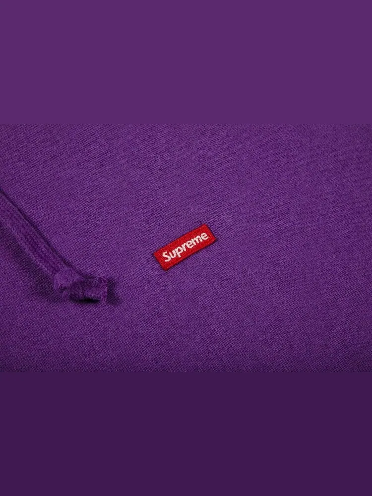 Толстовка Supreme Small Box Hooded Sweatshirt 'Purple' — изображение 2 из 2, фиолетовый
