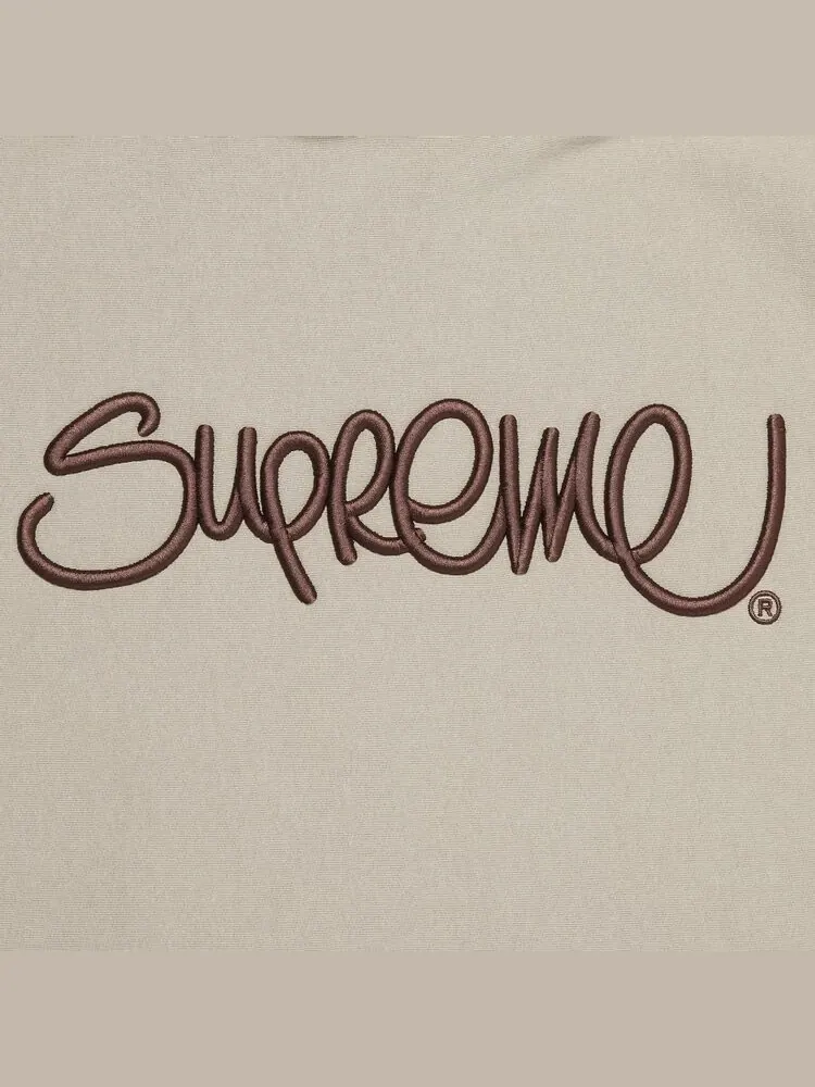 Толстовка Supreme Raised Handstyle Hooded Sweatshirt 'Dark Taupe' — изображение 3 из 3, загар