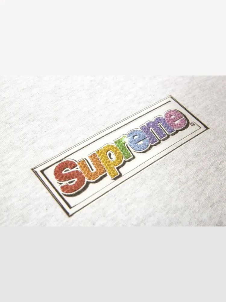 Толстовка Supreme Bling Box Logo Hooded Sweatshirt 'Ash Grey' — изображение 3 из 3, серый