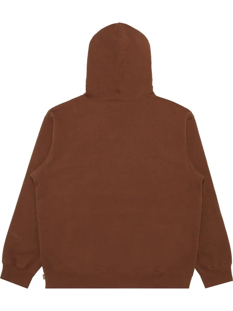 Толстовка Supreme Bling Box Logo Hooded Sweatshirt 'Dark Brown' — изображение 2 из 3, коричневый