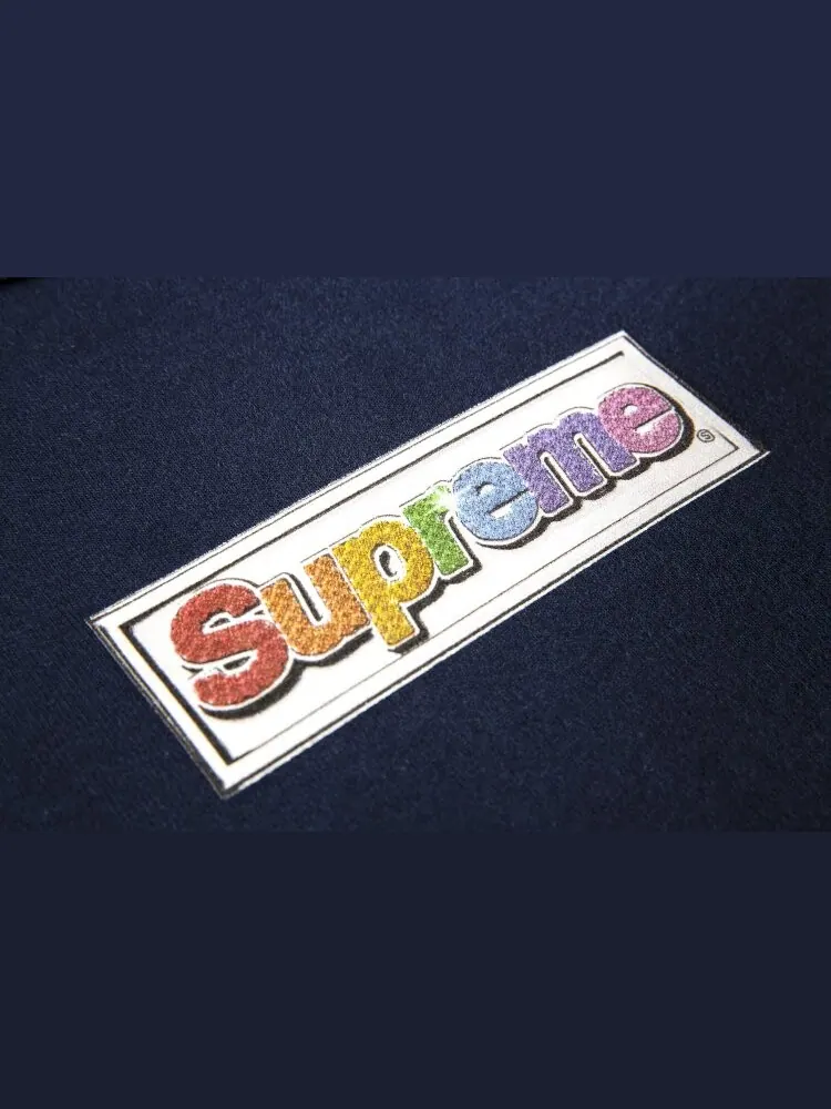 Толстовка Supreme Bling Box Logo Hooded Sweatshirt 'Navy' — изображение 2 из 2, синий