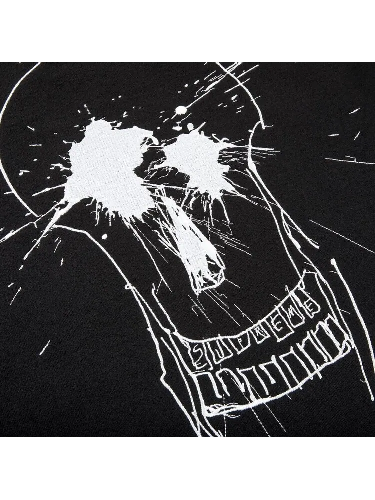 Толстовка Supreme Ralph Steadman Skull Hooded Sweatshirt 'Black' — изображение 3 из 3, черный