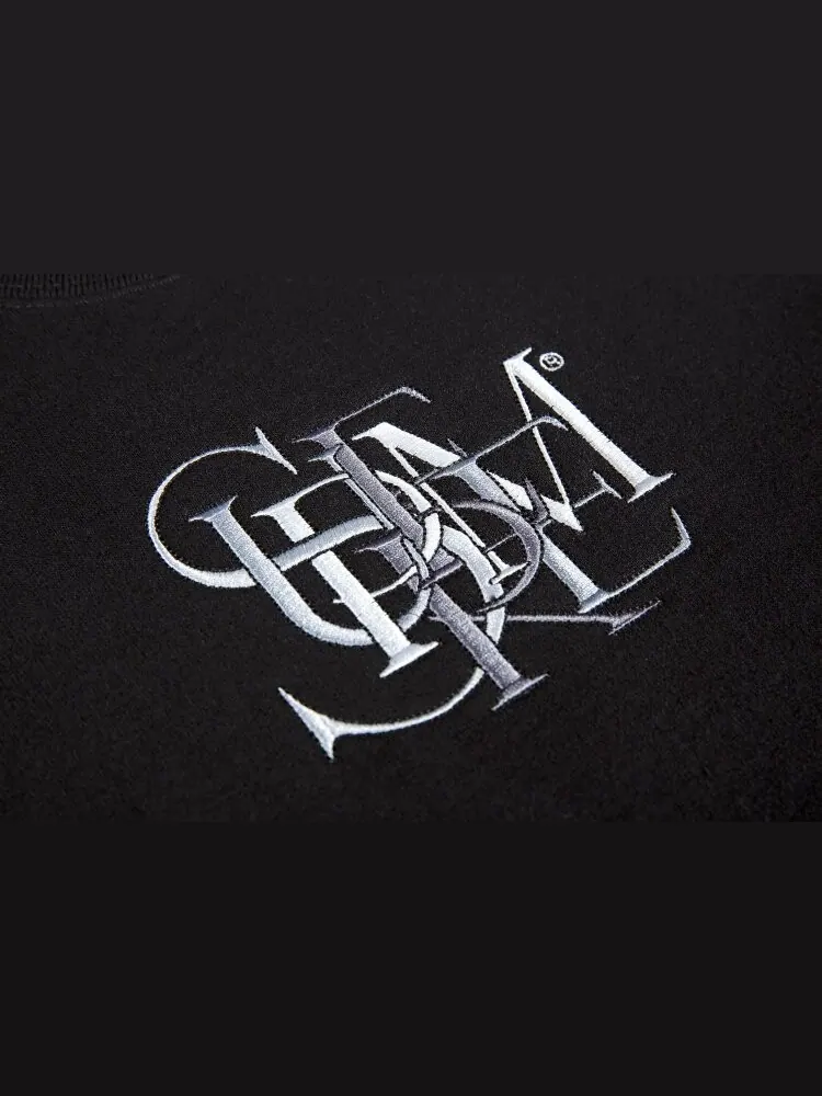 Толстовка Supreme Overlap Crewneck 'Black' — изображение 2 из 2, черный