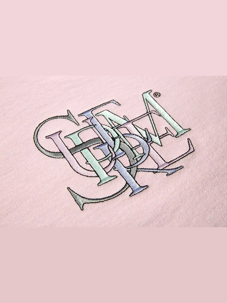 Толстовка Supreme Overlap Crewneck 'Light Pink' — изображение 2 из 2, розовый