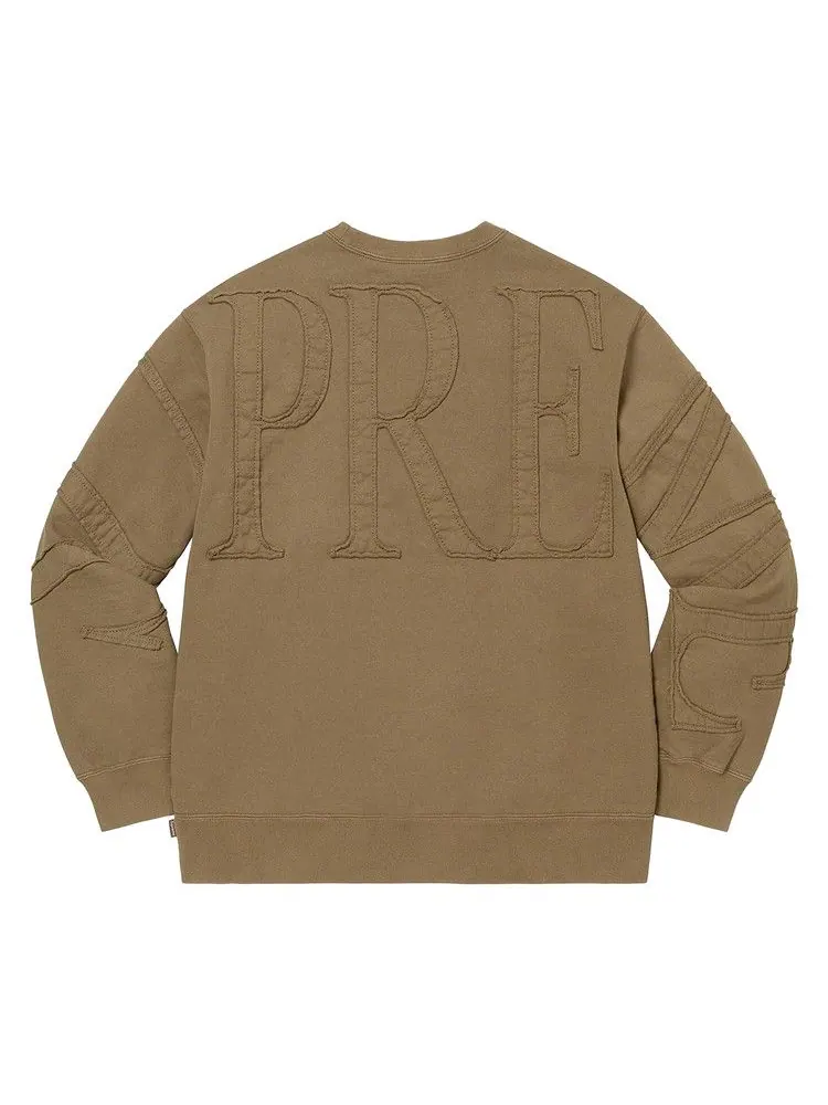 Толстовка Supreme Tonal Appliqué Crewneck 'Olive Brown' — изображение 2 из 2, коричневый