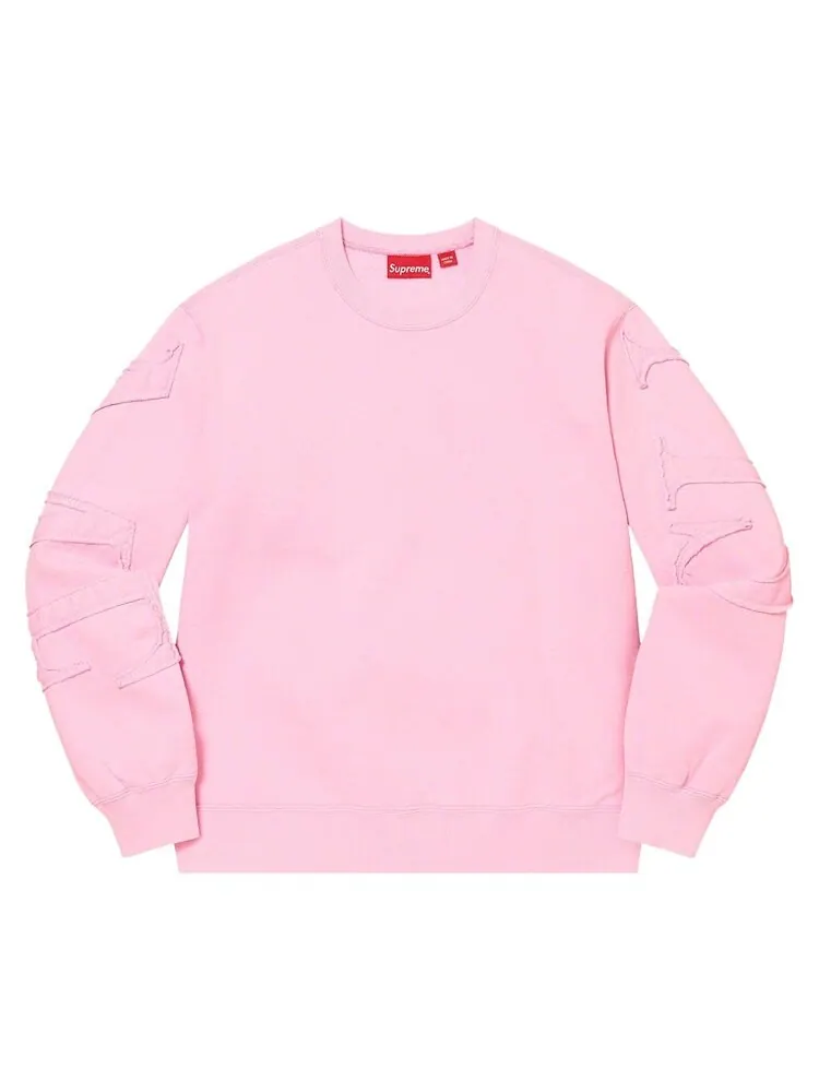 Толстовка Supreme Tonal Appliqué Crewneck — изображение 1 из 2, розовый