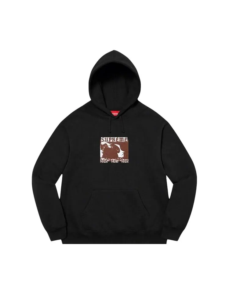 Толстовка Supreme Dog Eat Dog Hooded Sweatshirt — изображение 1 из 1, черный