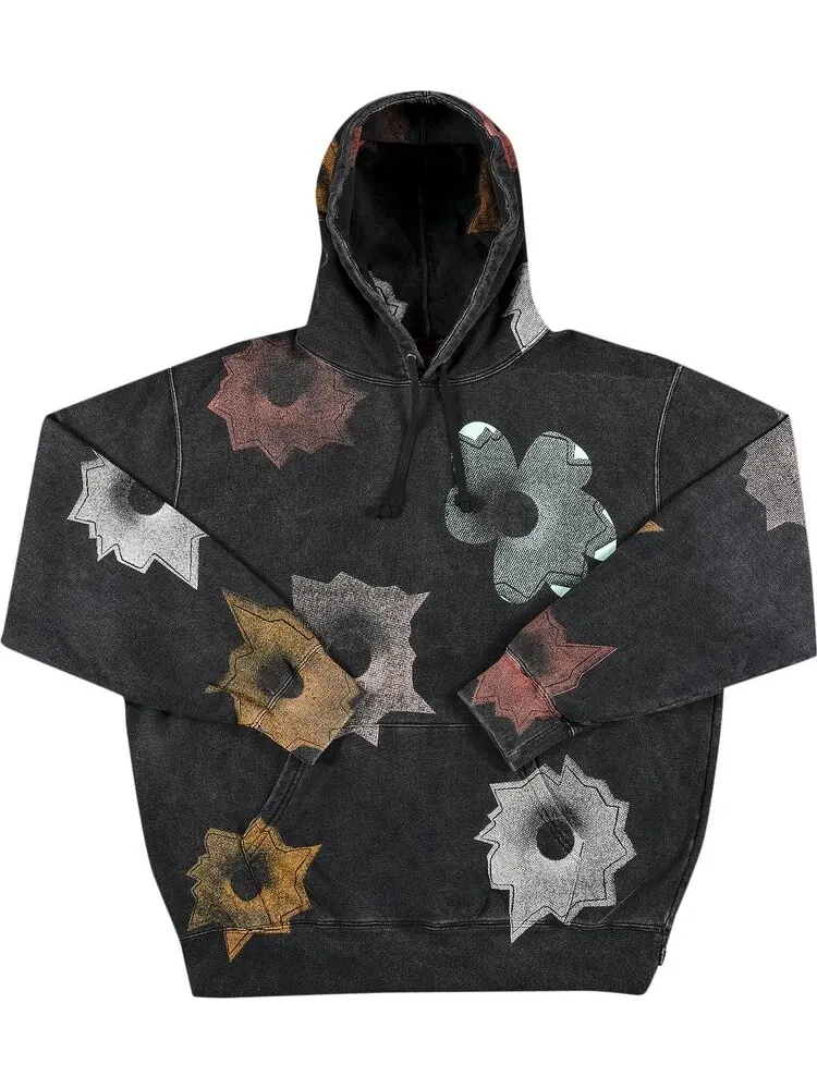 Толстовка Supreme x Nate Lowman Hooded Sweatshirt 'Black' — изображение 1 из 3, черный