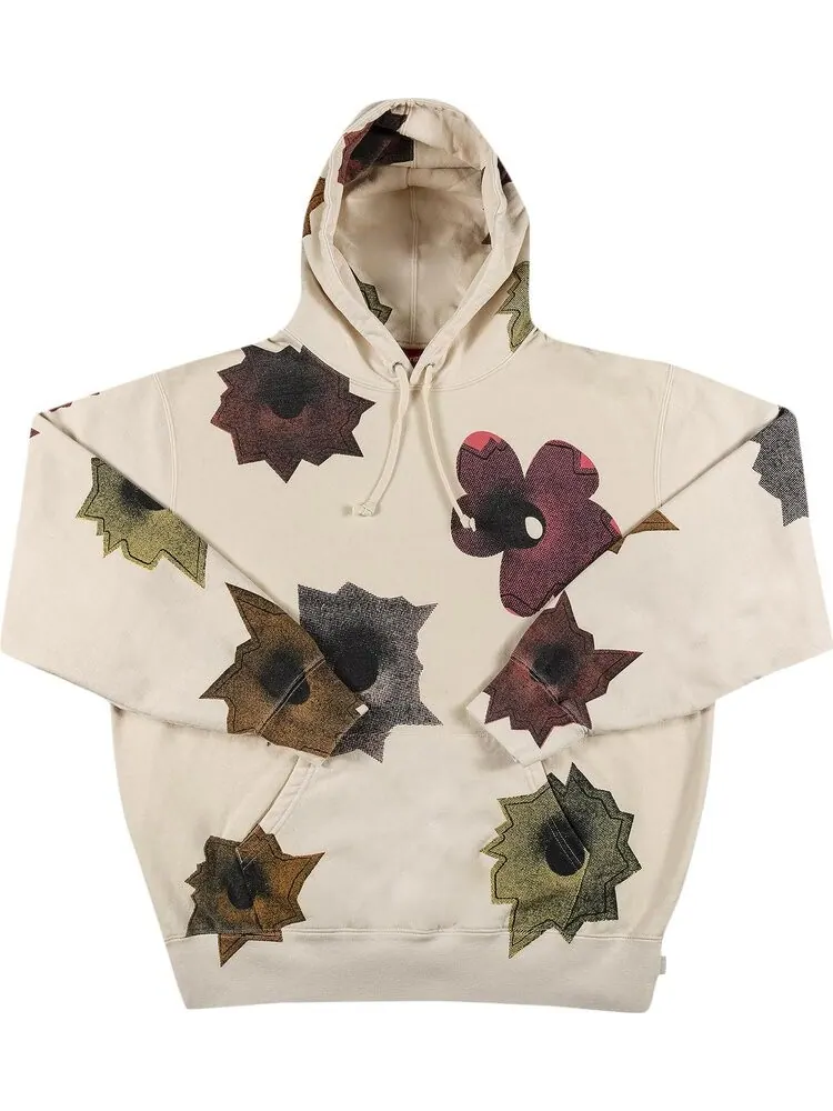 Толстовка Supreme x Nate Lowman Hooded Sweatshirt 'Natural' — изображение 1 из 3, бежевый