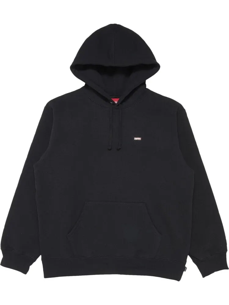 Толстовка Supreme Enamel Small Box Hooded Sweatshirt 'Black' — изображение 1 из 3, черный