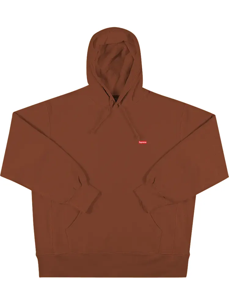Толстовка Supreme Enamel Small Box Hooded Sweatshirt 'Brown' — изображение 1 из 1, коричневый