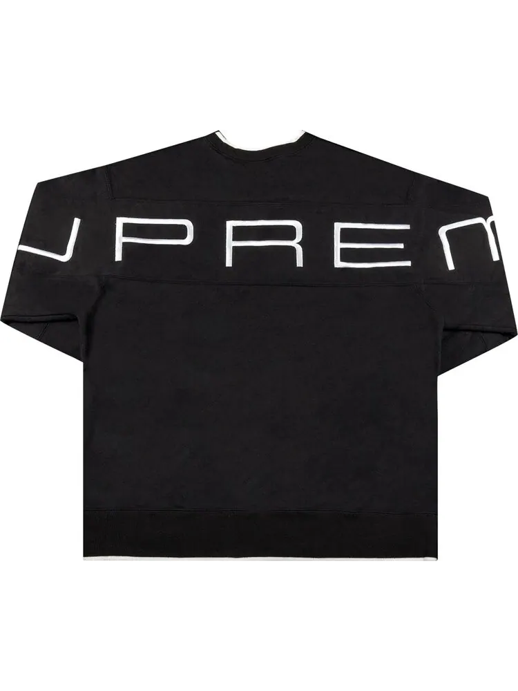 Толстовка Supreme Stretch Crewneck 'Black' — изображение 2 из 3, черный