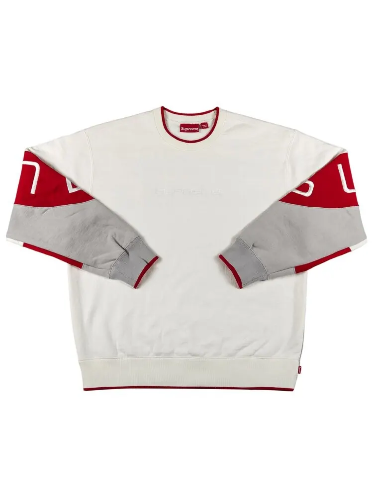 Толстовка Supreme Stretch Crewneck 'White' — изображение 1 из 3, белый
