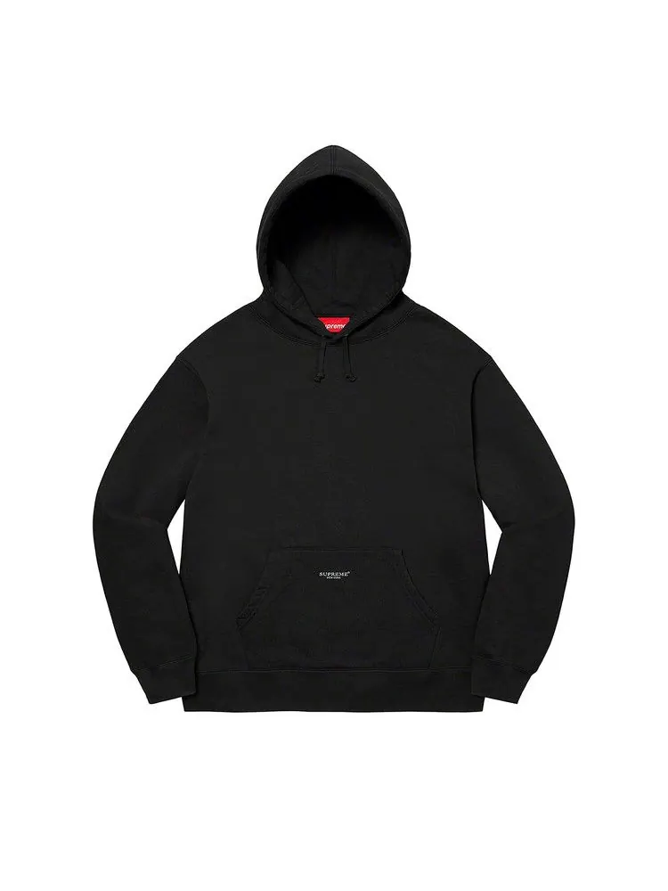 Толстовка Supreme Micro Logo Hooded Sweatshirt — изображение 1 из 1, черный