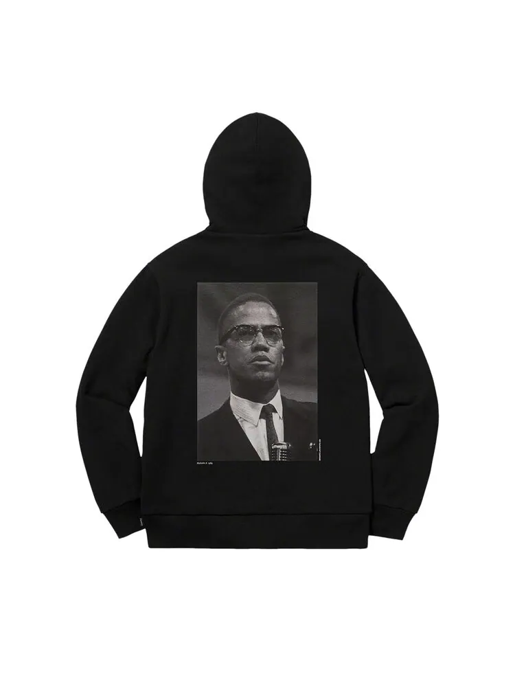 Толстовка Supreme Malcolm X Hooded Sweatshirt — изображение 2 из 2, черный