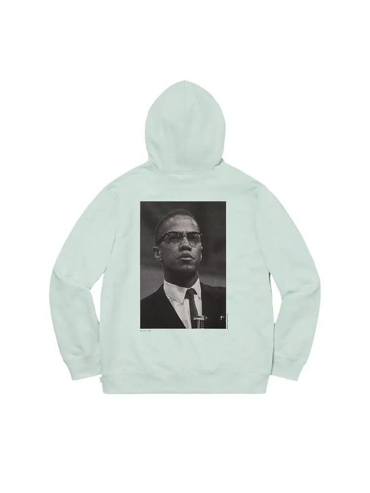 Толстовка Supreme Malcolm X Hooded Sweatshirt — изображение 2 из 2, синий