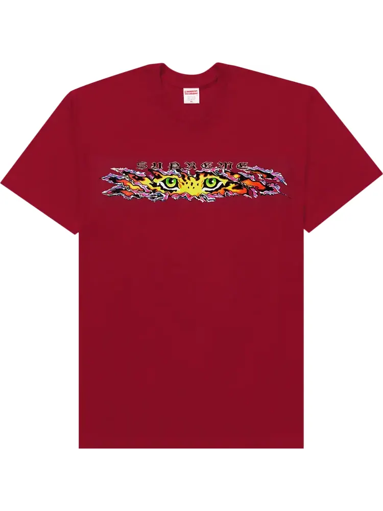 Футболка Supreme Eyes Tee 'Cardinal' — изображение 1 из 1, красный