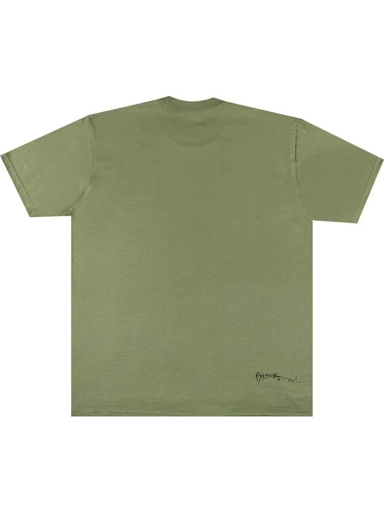 Футболка Supreme Ralph Steadman Box Logo Tee 'Light Olive' — изображение 2 из 3, зеленый
