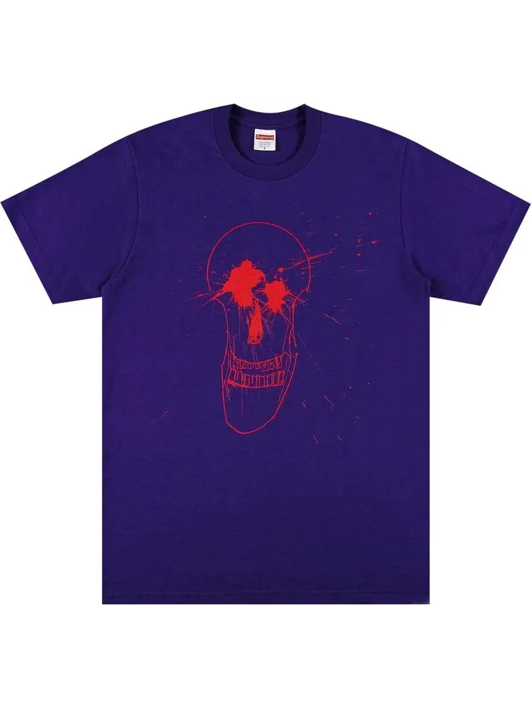 Футболка Supreme Ralph Steadman Skull — изображение 1 из 3, фиолетовый