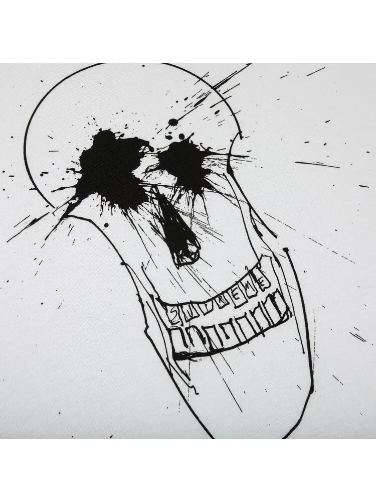 Футболка Supreme Ralph Steadman Skull Tee 'White' — изображение 3 из 3, белый