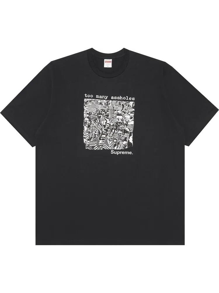 Футболка Supreme Too Many Assholes Tee 'Black' — изображение 1 из 3, черный