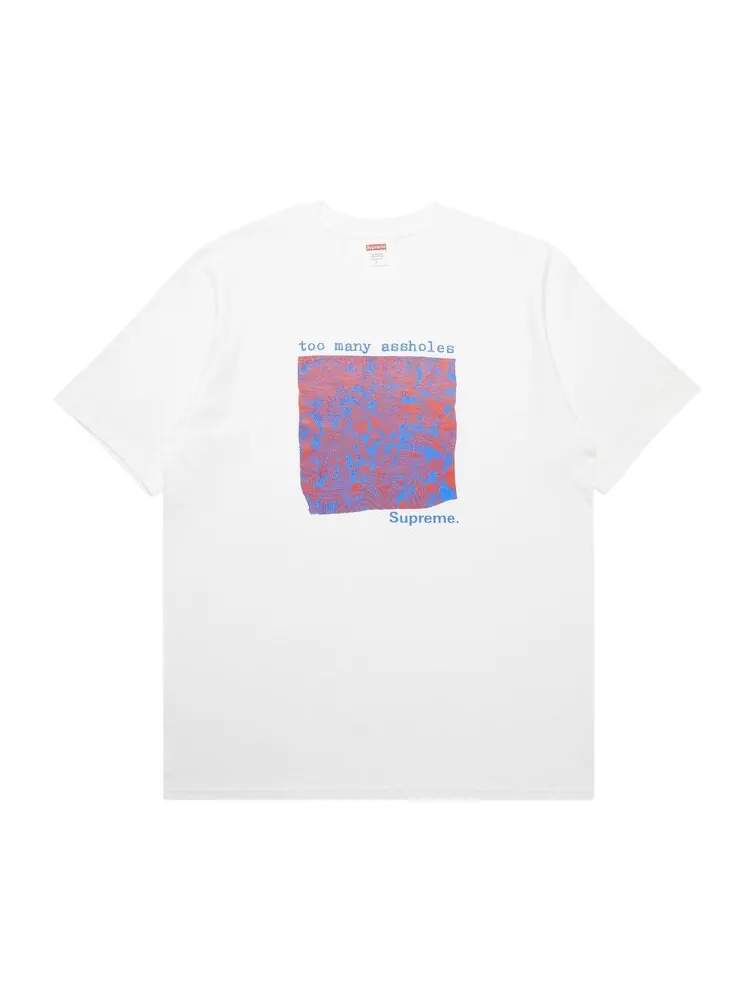 Футболка Supreme Too Many Assholes Tee 'White' — изображение 1 из 3, белый
