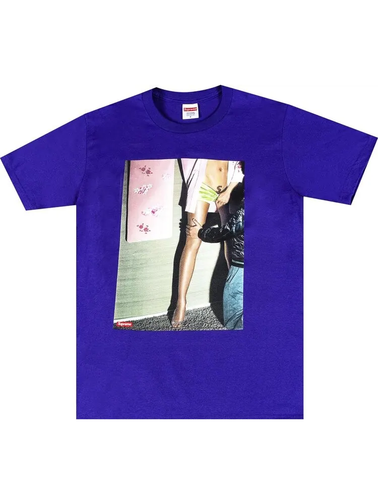 Футболка Supreme Model Tee 'Purple' — изображение 1 из 2, фиолетовый