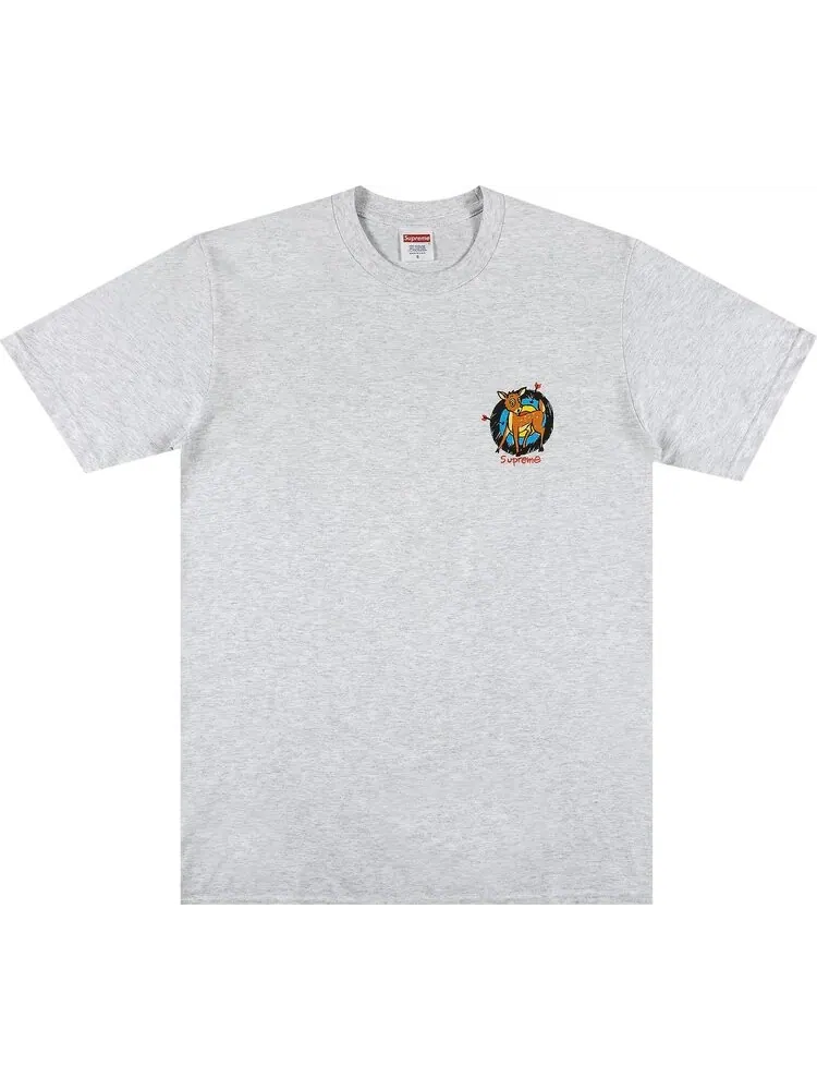 Футболка Supreme Deer Tee 'Ash Grey' — изображение 1 из 3, серый