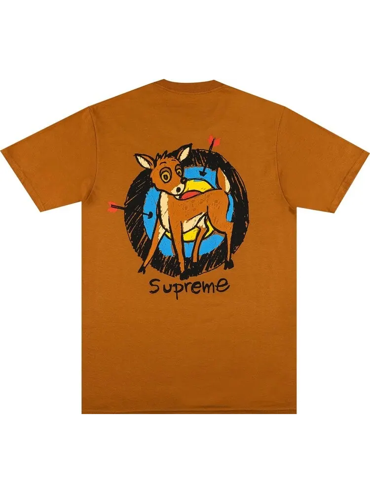 Футболка Supreme Deer Tee 'Burnt Orange' — изображение 2 из 3, оранжевый
