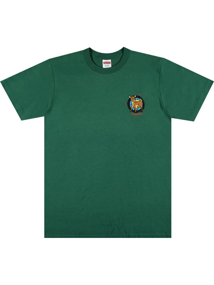 Футболка Supreme Deer Tee 'Light Pine' — изображение 1 из 3, зеленый