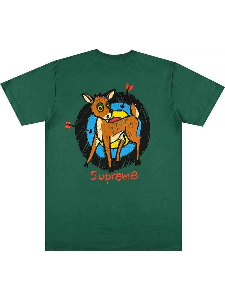 Футболка Supreme Deer Tee 'Light Pine' — изображение 2 из 3, зеленый