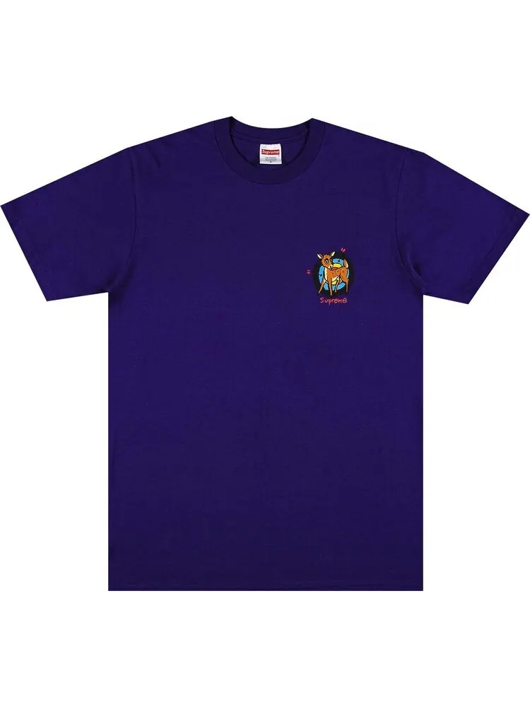 Футболка Supreme Deer Tee 'Purple' — изображение 1 из 3, фиолетовый