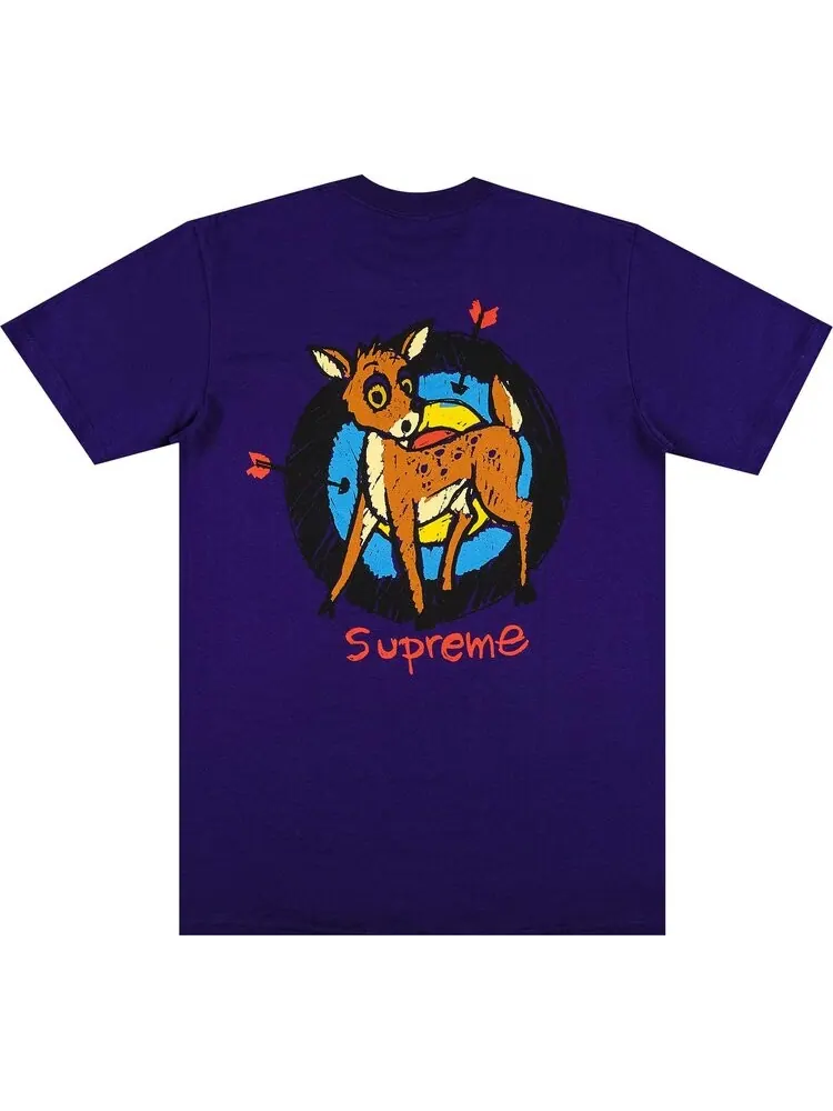 Футболка Supreme Deer Tee 'Purple' — изображение 2 из 3, фиолетовый