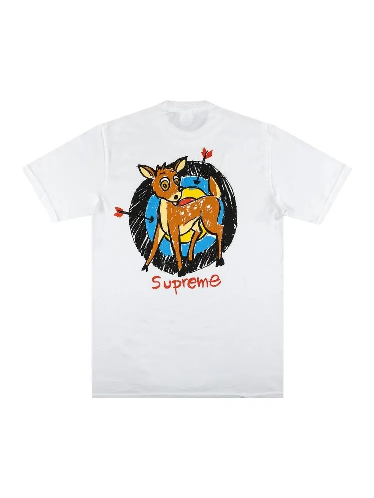 Футболка Supreme Deer Tee 'White' — изображение 2 из 3, белый