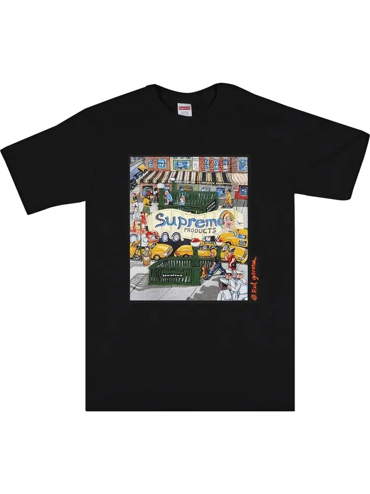Футболка Supreme Manhattan Tee 'Black' — изображение 1 из 2, черный