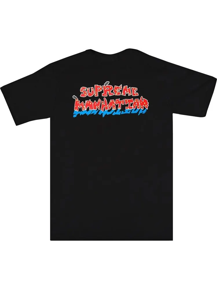 Футболка Supreme Manhattan Tee 'Black' — изображение 2 из 2, черный