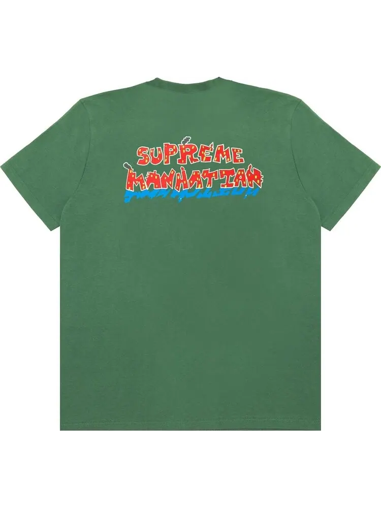 Футболка Supreme Manhattan Tee 'Light Pine' — изображение 2 из 2, зеленый