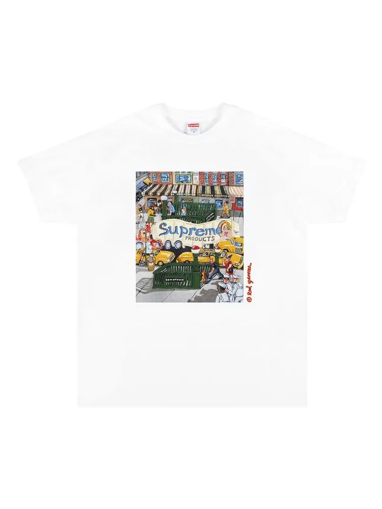 Футболка Supreme Manhattan Tee 'White' — изображение 1 из 2, белый