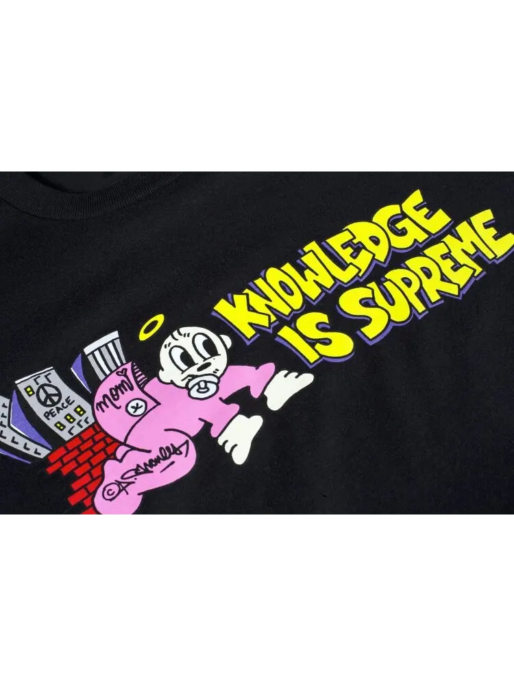Футболка Supreme Knowledge Tee 'Black' — изображение 2 из 2, черный