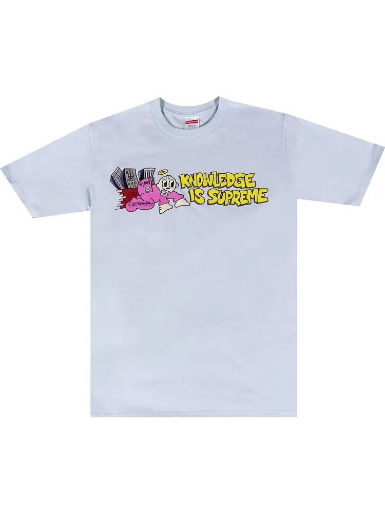 Футболка Supreme Knowledge Tee 'Pale Blue' — изображение 1 из 2, синий