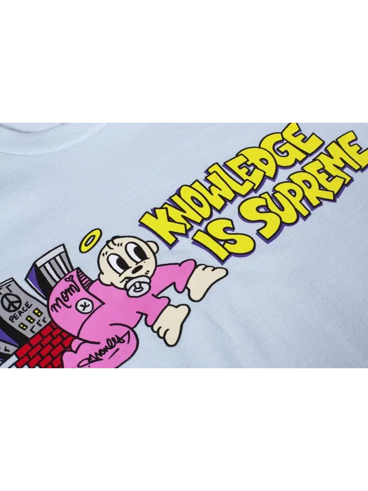 Футболка Supreme Knowledge Tee 'Pale Blue' — изображение 2 из 2, синий