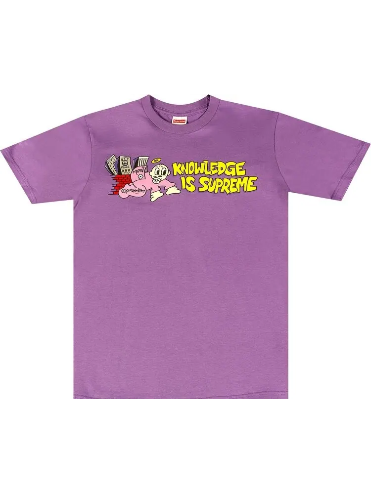 Футболка Supreme Knowledge Tee 'Purple' — изображение 1 из 1, фиолетовый