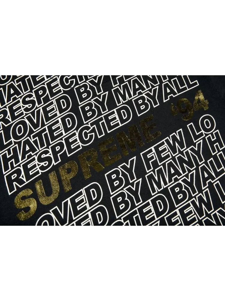 Футболка Supreme Respected Tee 'Black' — изображение 2 из 2, черный