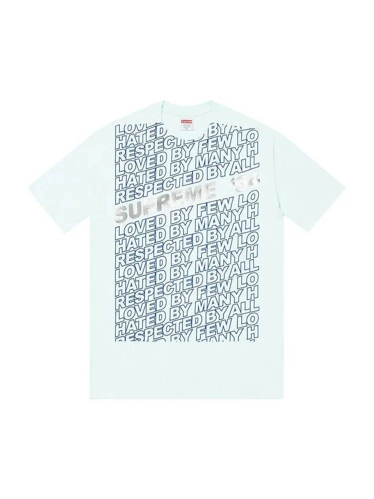 Футболка Supreme Respected Tee — изображение 1 из 1, бледный синий